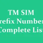 TM SIM Prefix Numbers