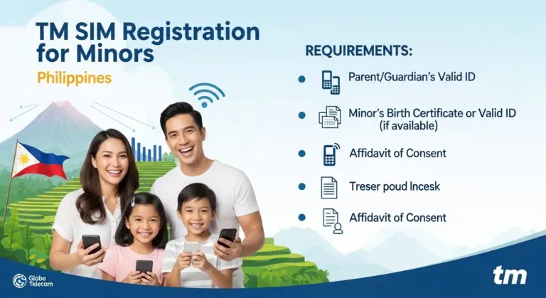 TM SIM Registration for Minors Philippines
